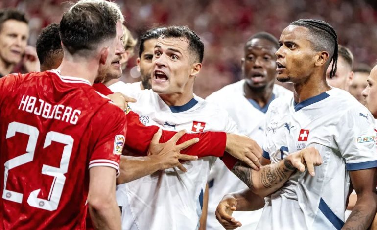 “Skuqet” Xhaka, prishtinaliun e “lënë nervat”, dy të verdhë për 4 minuta, bie Zvicra