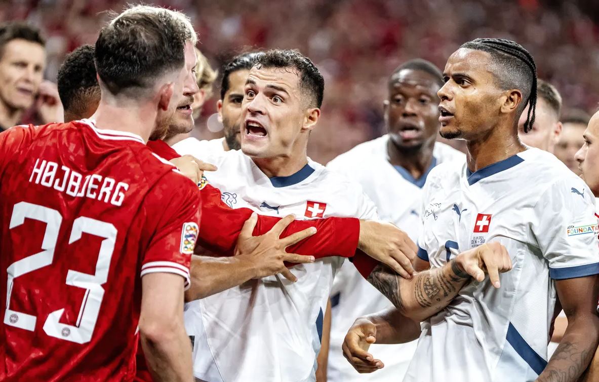 “Skuqet” Xhaka, prishtinaliun e “lënë nervat”, dy të verdhë për 4 minuta, bie Zvicra