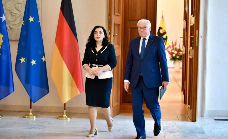 Gjermania mbështet Kosovën në KiE/ Takimi i presidentëve, Steinmeier i kërkon Osmanit më shumë punë për anëtarësimin