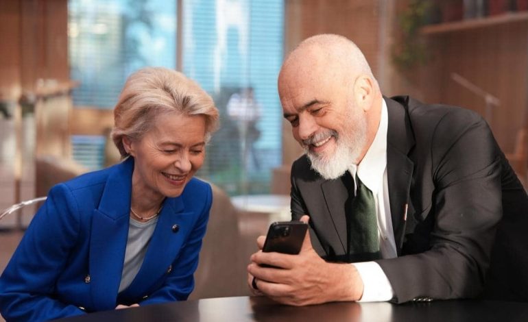 Ursula Von der Leyen në Tiranë, Rama publikon fotot! Çfarë ndodhi gjatë vizitës