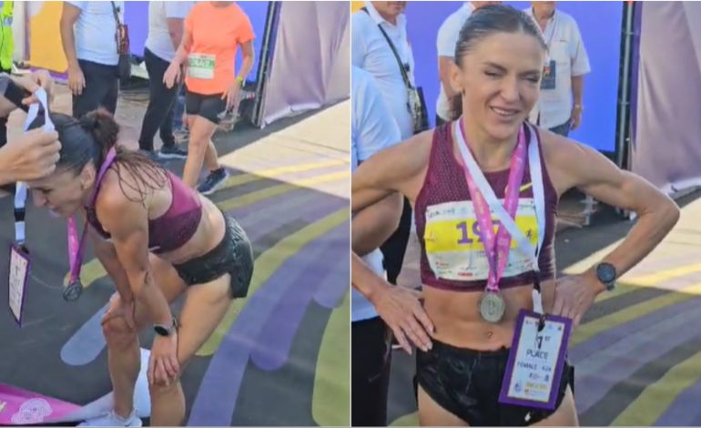 “Maratona e Tiranës 2024″, Luiza Gega mbërrin e para në vijën e finishit