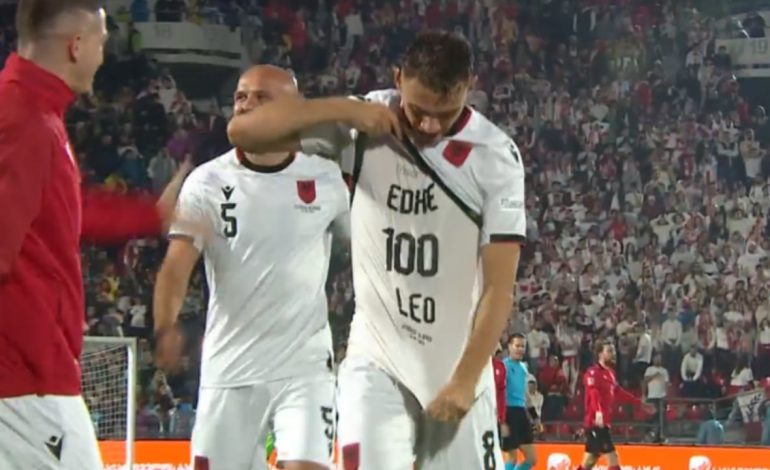 VIDEO/ Thyhet “mallkimi” në Tbilisi, Shqipëria mund për herë të parë Gjeorgjinë jashtë fushe dhe rihap garën në Ligën e Kombeve