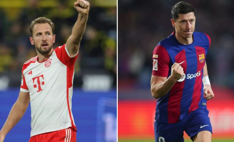 “Duel goleadorësh”, Kane-Lewandowski ndezin sfidën Barça-Bayern