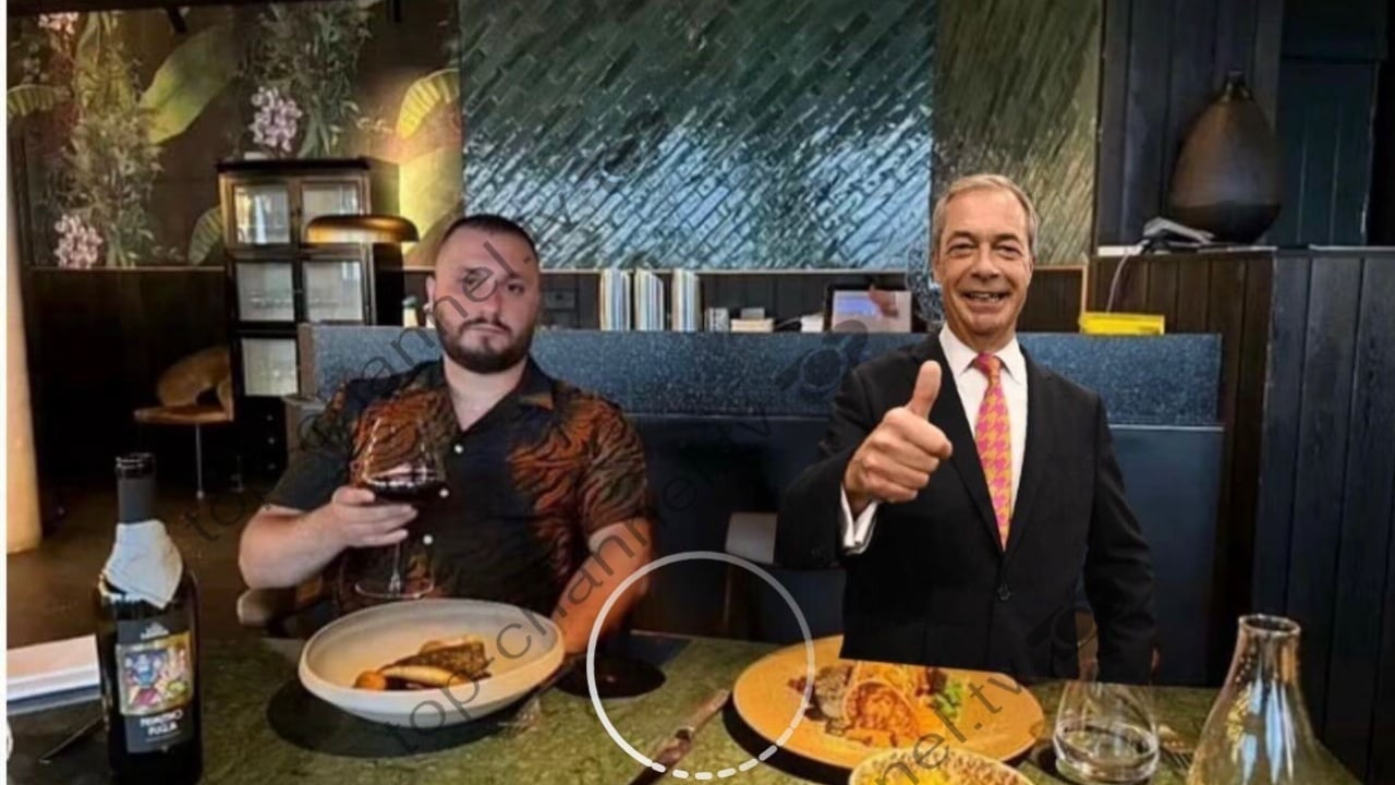 “Skifteri” nga Lezha zbret nga Ferrari dhe “darkon” me politikanin anglez Nigel Farage