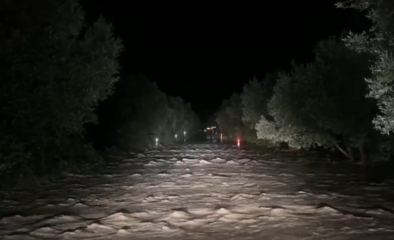 Reshje të dendura shiu në Zadrimë, përmbytje në disa zona! Bllokohet rruga në Fishtë