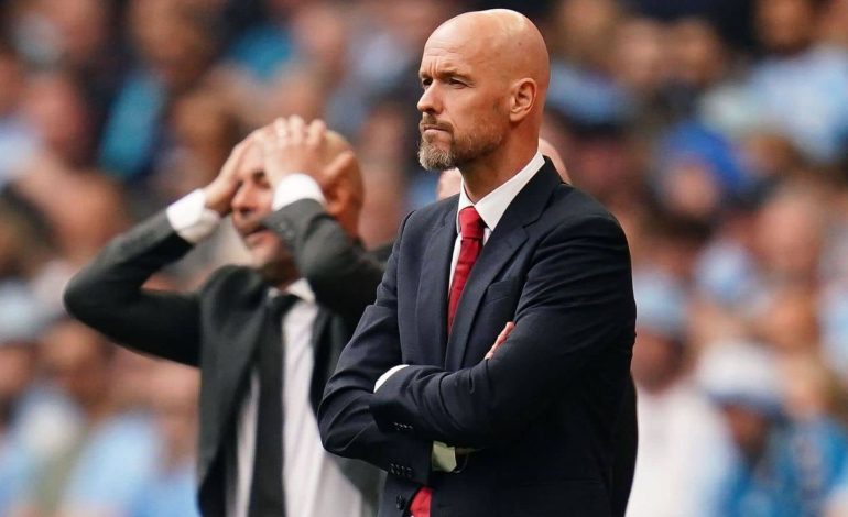 Ten Hag e Guardiola trazojnë Mançesterin, e ardhmja e dy trajnerëve në dyshim të fortë