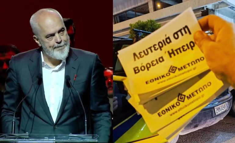 Turi i Diasporës/ Ultranacionalistët grekë presin kryeministrin Rama me fletushka për Vorio Epirin në Selanik