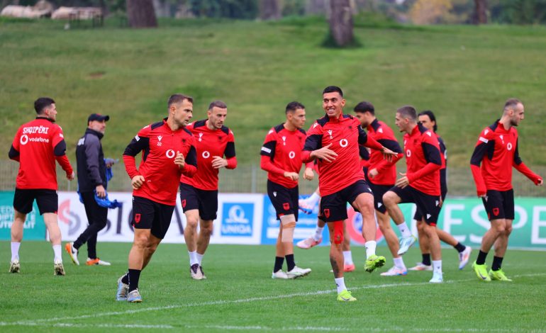 Nations League / Kombëtarja zhvillon seancën stërvitore në ditën e 4-t të përgatitjeve para sfidës ndaj Çekisë, situata