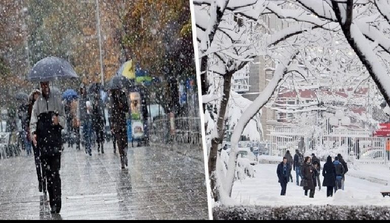 Reshje shiu dhe temperatura deri në -4 gradë! Ja parashikimi i motit për fundjavën dhe zonat ku pritet të bjerë dëborë