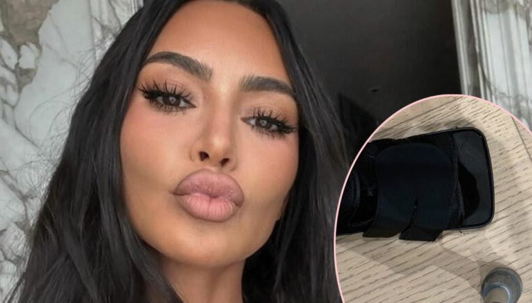 Çfarë ndodhi? Kim Kardashian përfundon në paterica