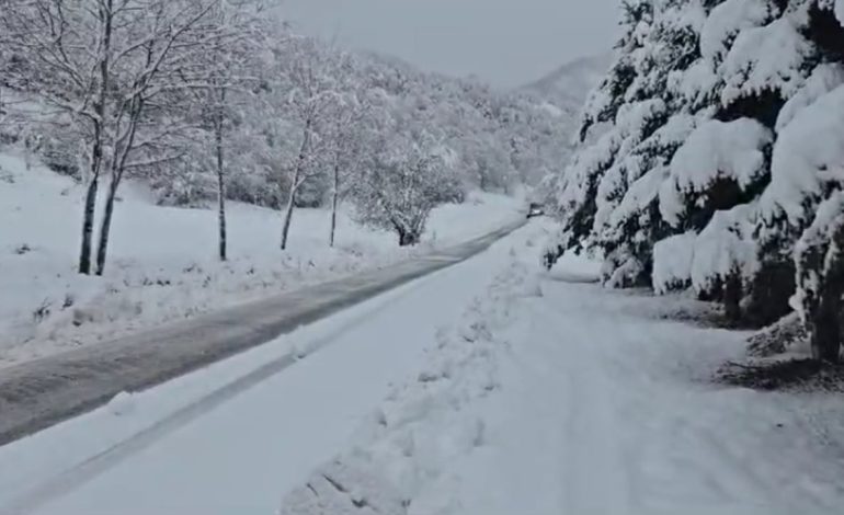 Dhjetëra fshatra pa energji elektrike në qarkun e Korçës! Reshjet e dendura të dëborës bllokojnë aksin Qafë Qarri-Ersekë