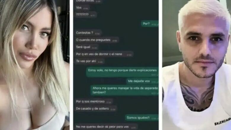 Icardi dhe Wanda Nara: Ndarja dhe lufta e rrjetit social vazhdon me akuza