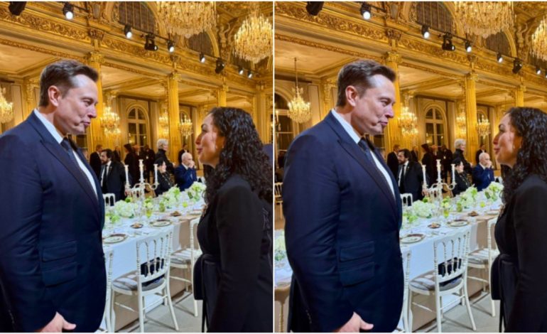 FOTOLAJM/ Vjosa Osmani takohet me Elon Musk në inagurimin e rihapjes së katedrales Notre-Dame