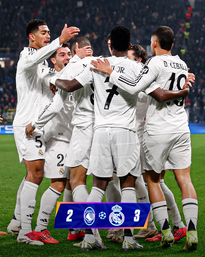 Gola dhe spektakël, Reali shkëlqen në Bergamo, thyen 3-2 Atalantan, fitojnë edhe Bayern, PSG e Liverpool. Leverkusen “fik” Inter në fund