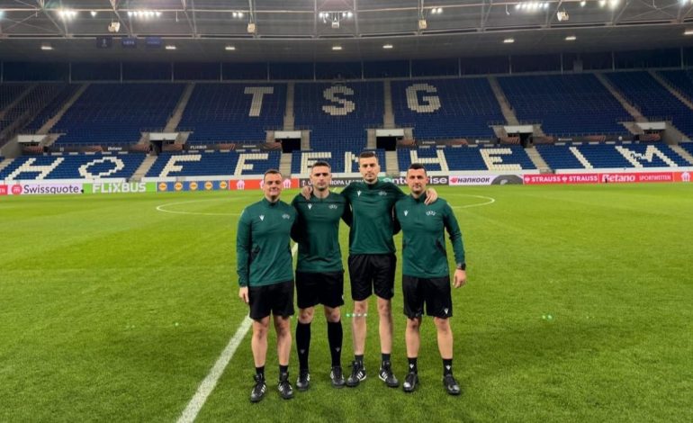 UEFA Conference League, ekipi i arbitrave shqiptarë vendos drejtësi