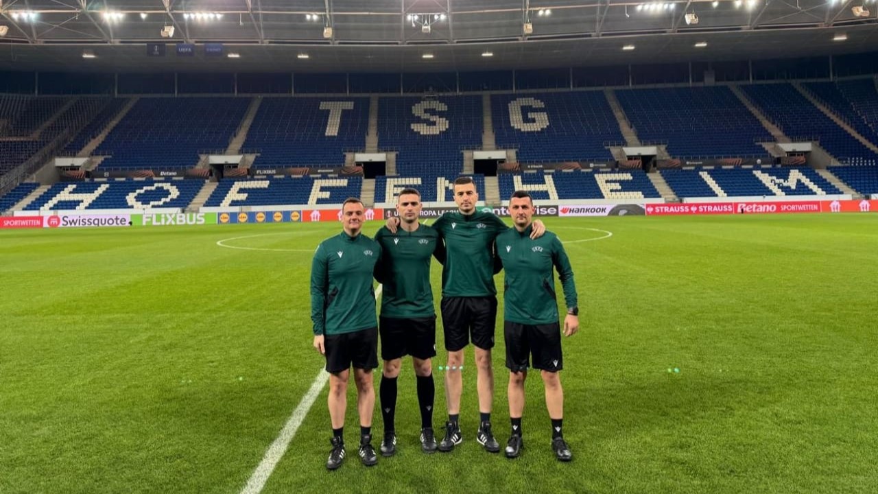 UEFA Conference League, ekipi i arbitrave shqiptarë vendos drejtësi