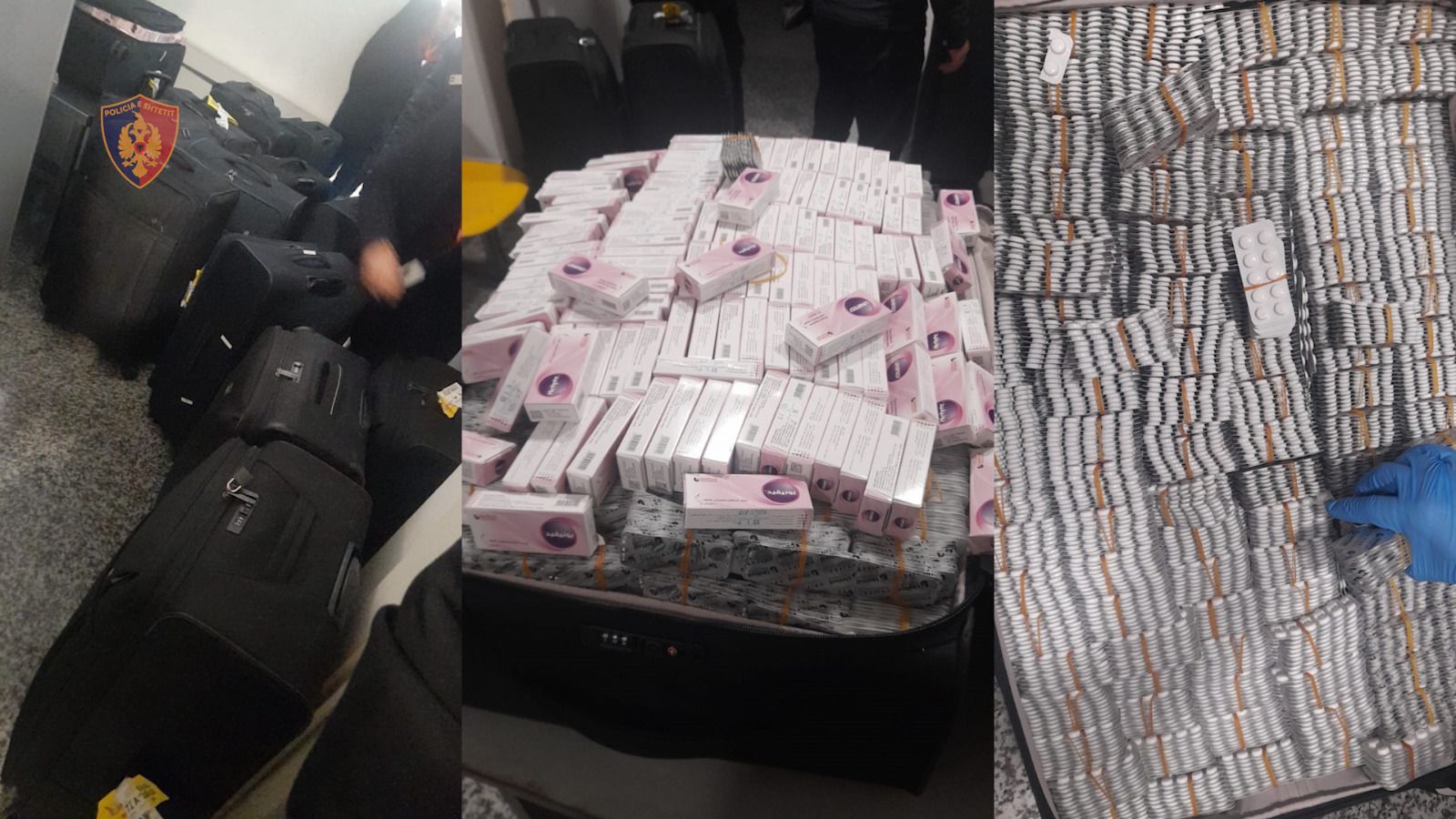 Do fusnin në Shqipëri barna kontrabandë që përdoren në përgatitjen e narkotikëve, arrestohen në flagrancë 5 kosovarë në Rinas! Sekuestrohen 417 kg tableta dhe 300 mijë euro