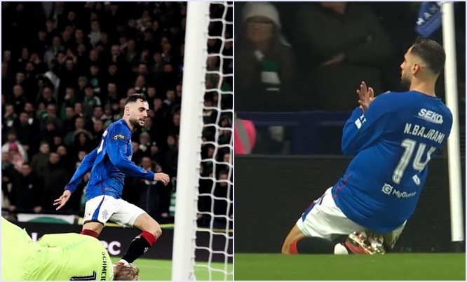 VIDEO/ Festë me shqiponjë në Glasgow, Nedim Bajrami realizon gol në finalen e Kupës ndaj Celtic