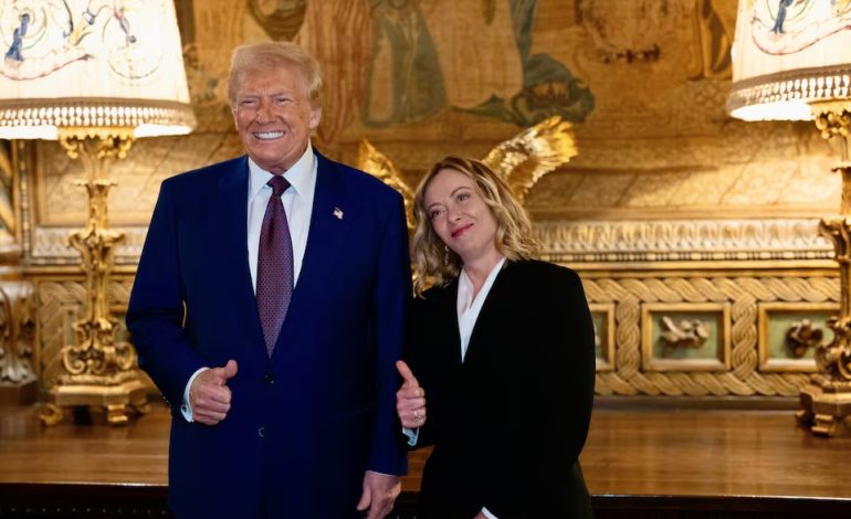 FOTOLAJM/ Vizita surprizë e Giorgia Melonit në SHBA, publikohen fotot nga takimi me Donald Trump