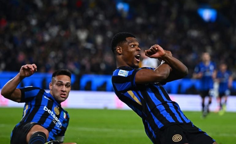 Inter “fluturon” në finalen e Superkupës, dopieta e Dumfries nderon zikaltërit ndaj Atalantës