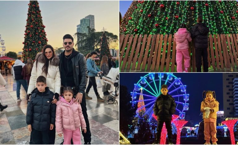 FOTOLAJM/ Almeda Abazi dhe Tolgahan Sayisman presin Vitin e Ri në Shqipëri, modelja publikon momente feste nga Tirana