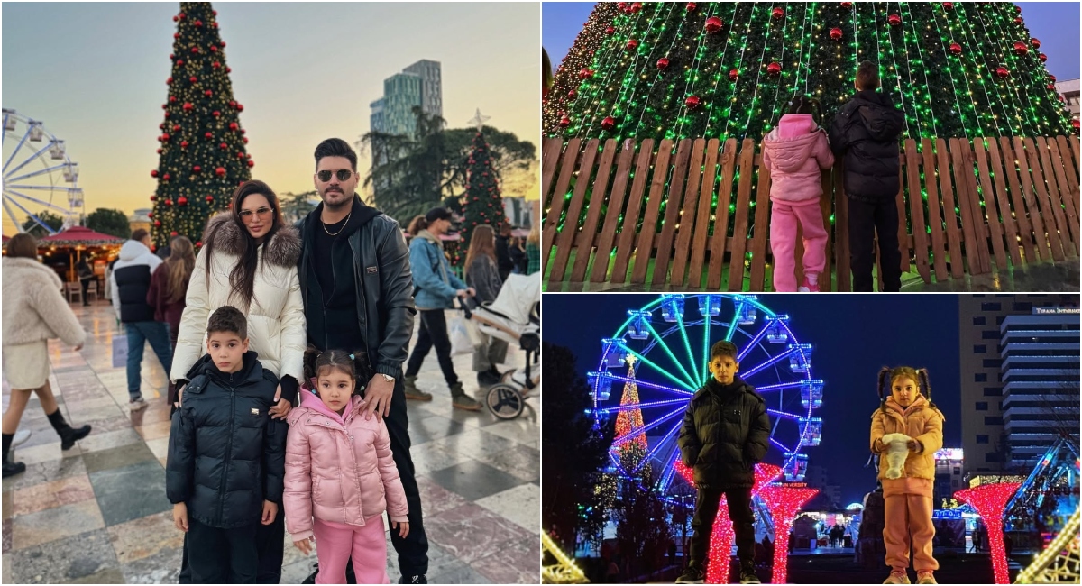 FOTOLAJM/ Almeda Abazi dhe Tolgahan Sayisman presin Vitin e Ri në Shqipëri, modelja publikon momente feste nga Tirana