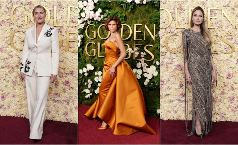 FOTOLAJM/ Nga Angelina Jolie te Ariana Grande, yjet e Hollywood-it shkëlqejnë në tapetin e kuq të “Golden Globe”