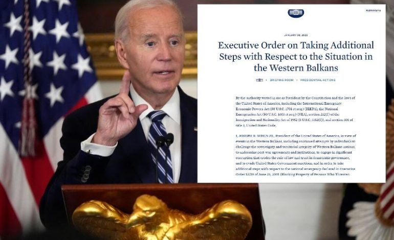 Joe Biden nxjerr urdhër ekzekutiv për situatën në Ballkanin Perëndimor: Të sanksionohen zyrtarët që minojnë demokracinë