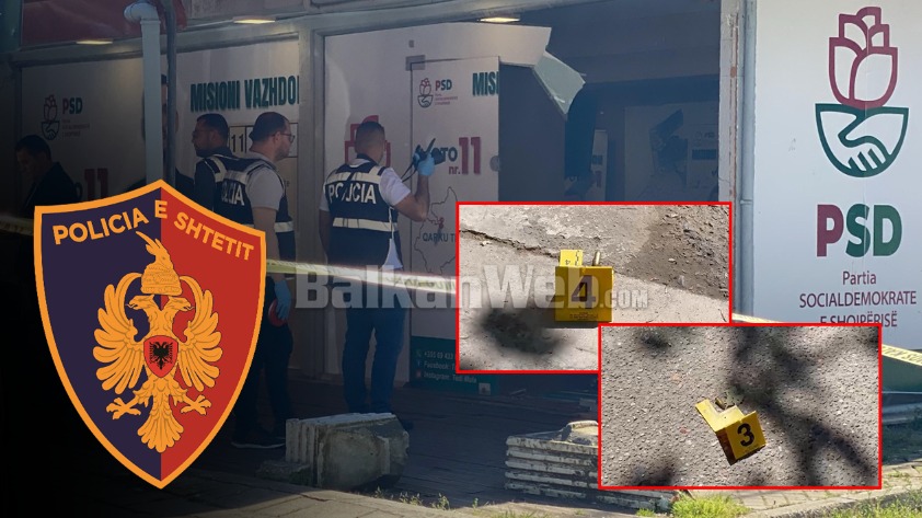 Detajet e incidentit te “Ali Ademi”, Arjan Telhallari në gjendje të dehur hyri brenda zyrës elektorale të PSD. Policia: Ishte i armatosur, fishekët i ranë në tokë gjatë përplasjes