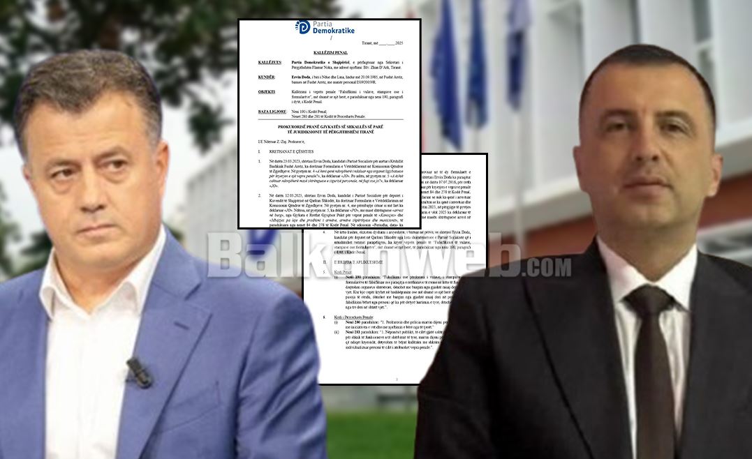 Fshehu dënimin me burg”/ PD kallëzon në Prokurorinë e Tiranës kandidatin e PS në qarkun e Shkodrës, Ervin Doda