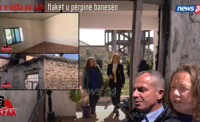 “Migjenianët”/ Flakët iu përpinë banesën dhe ngelën në qiell të hapur, Bashkia Divjakë nuk ua rregullon dot prej zgjedhjeve. “Tak Fak” u ndërton shtëpi vëlla e motër (VIDEO)