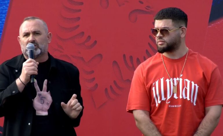 “Ishte merakosur Saliu për Lamborghinin e Noizy-t”, Manja krahë reperit në Lezhë: Ku ka më mirë se të përurohet rruga me atë makinë, e ka blerë me…