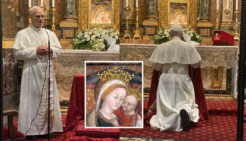 FOTO-LAJM/ Papa Leoni XIV  viziton “Zojën e Shkodrës”, kisha ku ruhet ikona që iku në Mesjetë