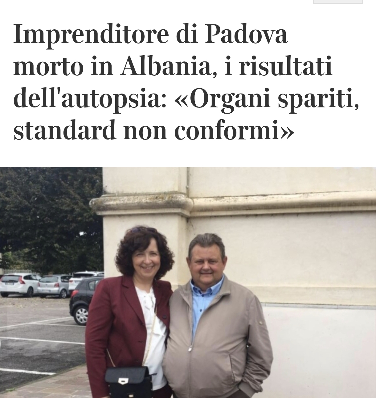 Biznesmeni italian erdhi në Shqipëri për të ngushtuar stomakun në Trita Hospital dhe nderroi jetë! Media italiane: I zhdukën organet!