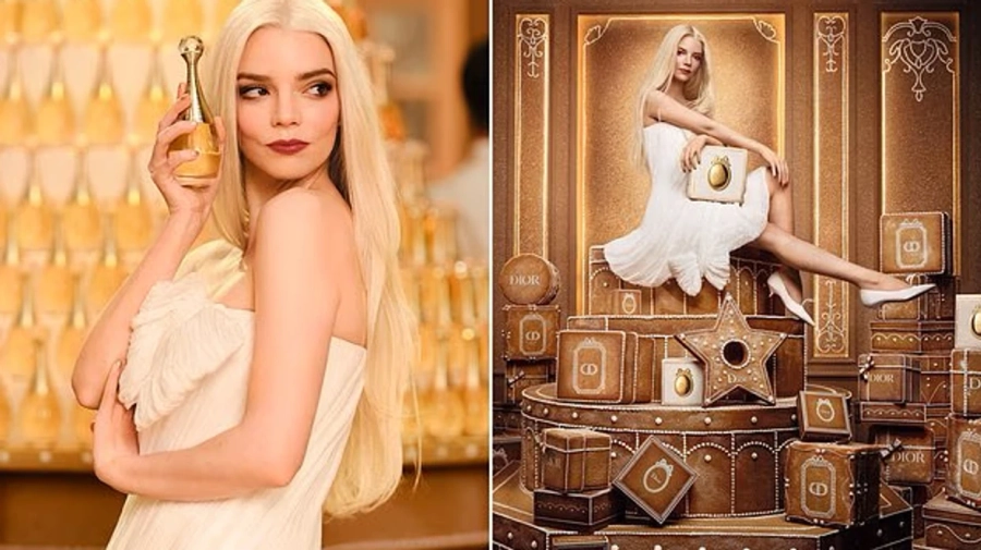 Me pamje tejet elegante, Anya Taylor-Joy shkëlqen në fushatën festive të Dior