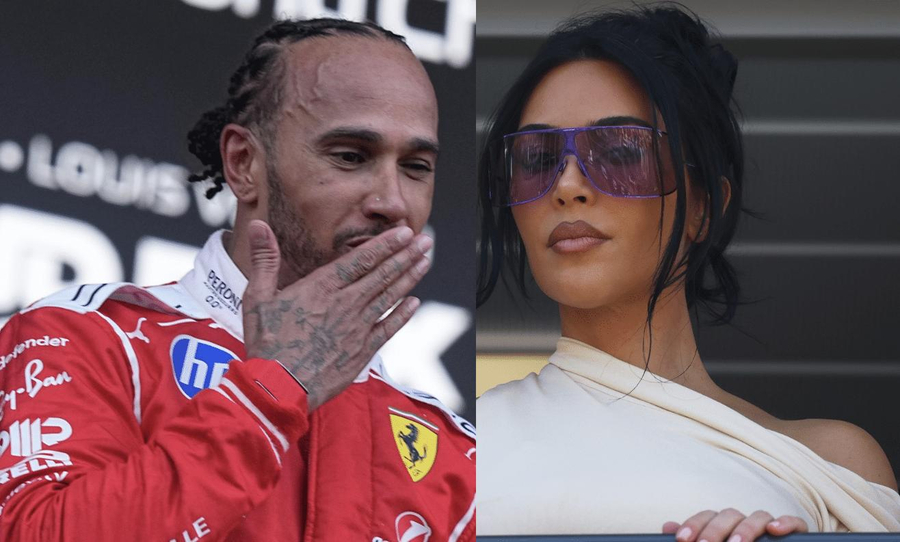 Kim Kardashian shfaqet në krah të Lewis Hamilton në garën e Formula 1 në Singapor