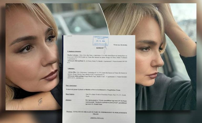 FOTO/ Monika Lubonja padit penalisht Adi Hilën: E doja dhe e besova, nuk turpërohem për dashurinë time