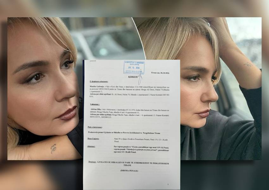 FOTO/ Monika Lubonja padit penalisht Adi Hilën: E doja dhe e besova, nuk turpërohem për dashurinë time